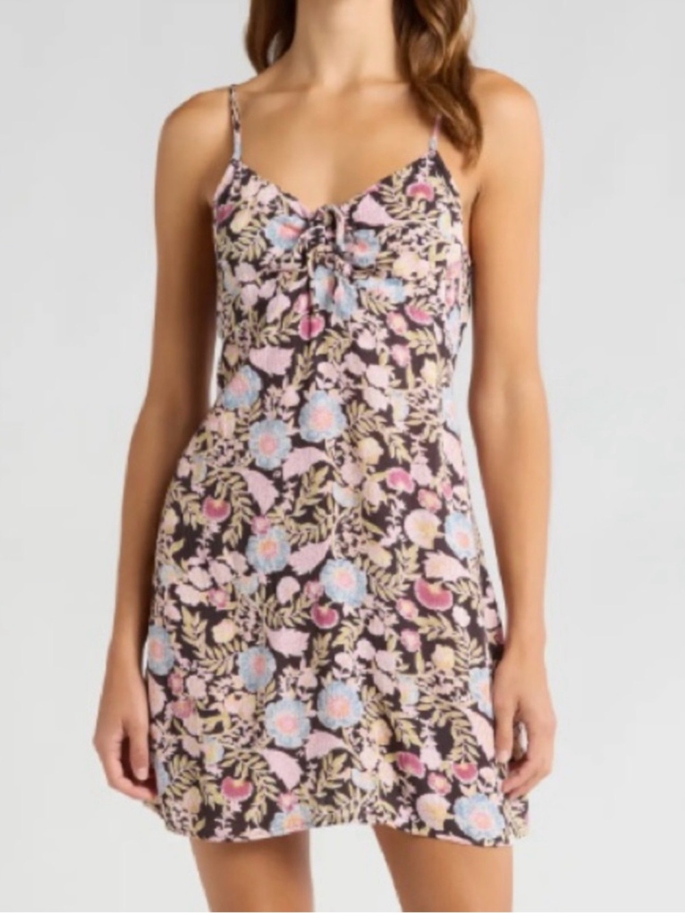 Billabong Floral Slip with Pink & Blue Accents